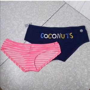 Set of 2 Aerie Boybrief Undies ~ Seamless Peach